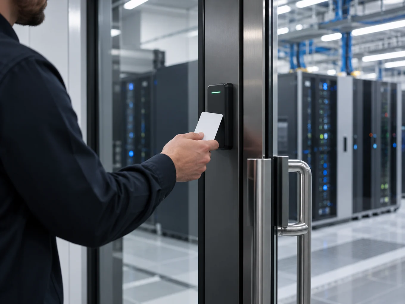 Control de acceso con credencial a una sala de servidores